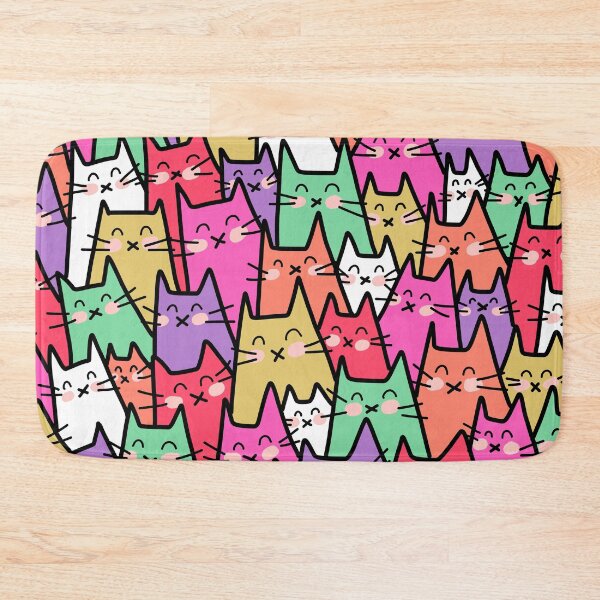 Item preview, Cat Party (Colorful 2) designed and sold by HappyCatPrints.