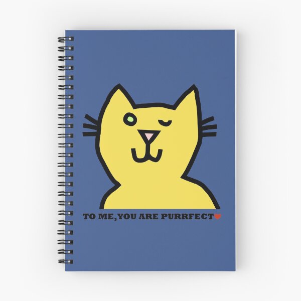 Aperçu de l'œuvre Perfect Wink Cat dit que vous êtes purrfect créée et vendue par ellenhenry.