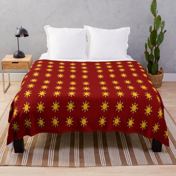 Red and Yellow Sunny Day Throw Blanket
