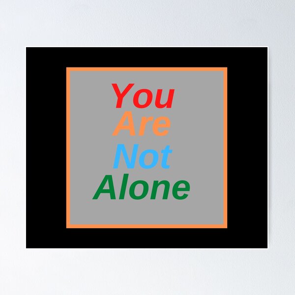 Item preview, You are not Alone Rainbow Design designed and sold by Adoptiondesigns.