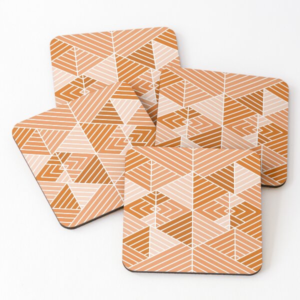 Artikelvorschau, Burnt Orange Autumn Pattern - Triangles Edition #2 entworfen und verkauft von bubblyshades.