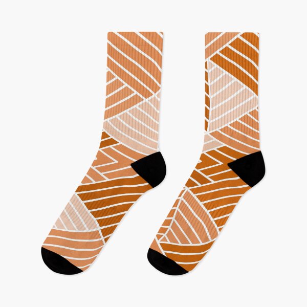 Artikelvorschau, Burnt Orange Autumn Pattern - Triangles Edition #2 entworfen und verkauft von bubblyshades.