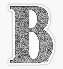 Letter B Stationary Sticker