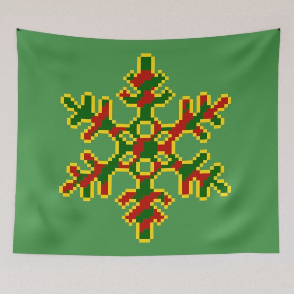 Item preview, Pixel Xmas Snowflake [Green items] designed and sold by Randomazer.