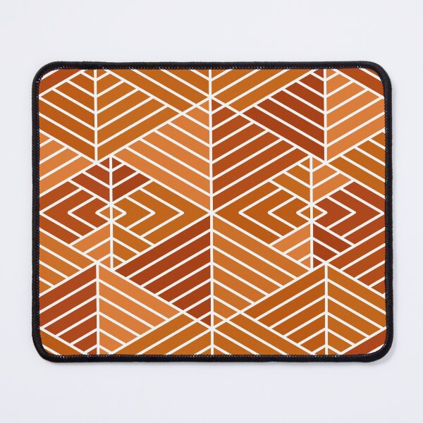 Item preview, Burnt Orange Autumn Pattern - Triangles Edition #3 designed and sold by bubblyshades.