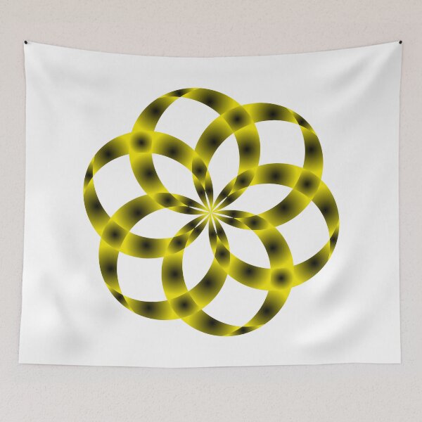 Item preview, RINGS IN YELLOW AND BLACK designed and sold by Eman Abou Ghazy.