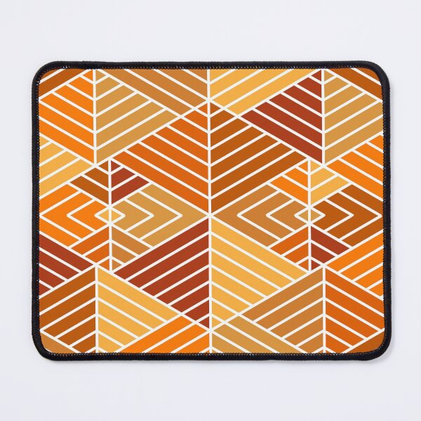 Item preview, Burnt Orange Autumn Pattern - Triangles Edition designed and sold by bubblyshades.