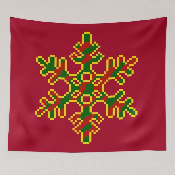 Item preview, Pixel Xmas Snowflake [Red items] designed and sold by Randomazer.