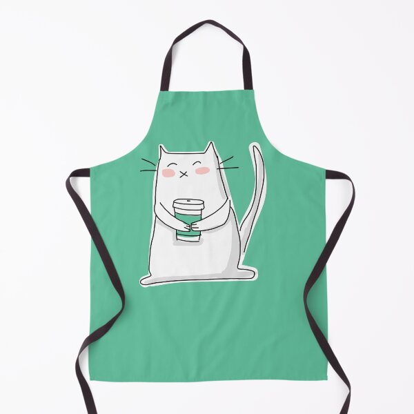 Item preview, Cat Holding a Coffee Cup designed and sold by HappyCatPrints.