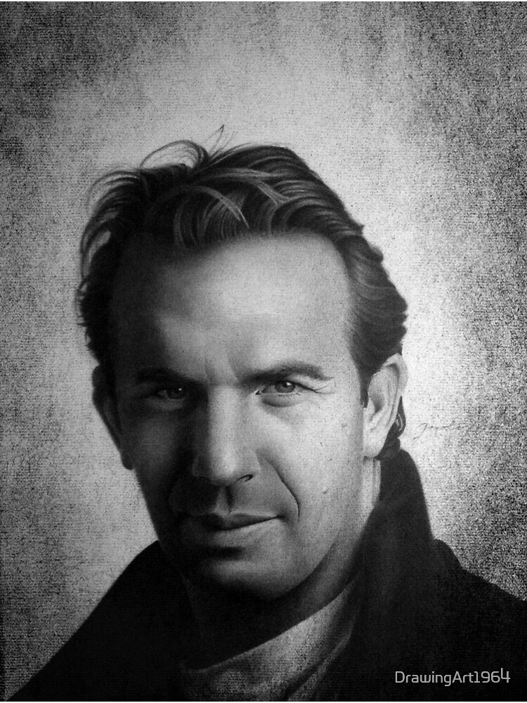 KEVIN COSTNER 1 Poster For Sale By DrawingArt1964 Redbubble   Flat,750x,075,f Pad,750x1000,f8f8f8 