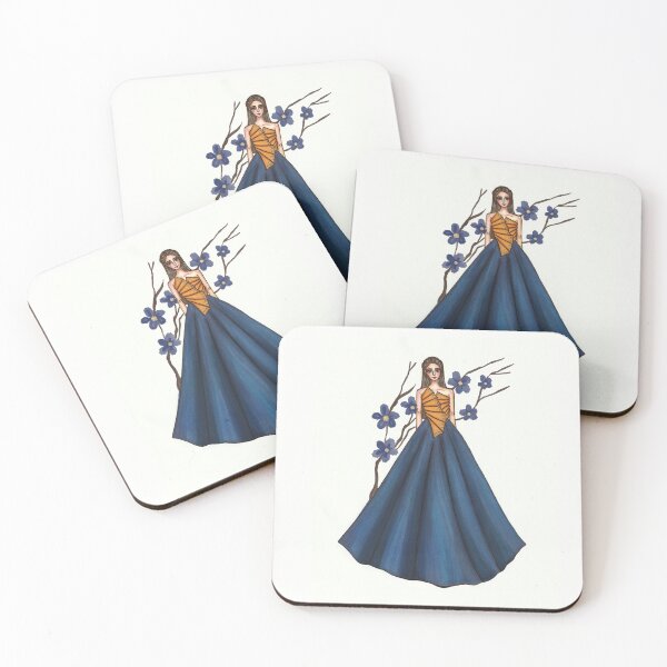 Artikelvorschau, Mode-Illustration-Kunst - blaues Kleid entworfen und verkauft von tenkenryujin.