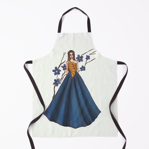 Artikelvorschau, Mode-Illustration-Kunst - blaues Kleid entworfen und verkauft von tenkenryujin.