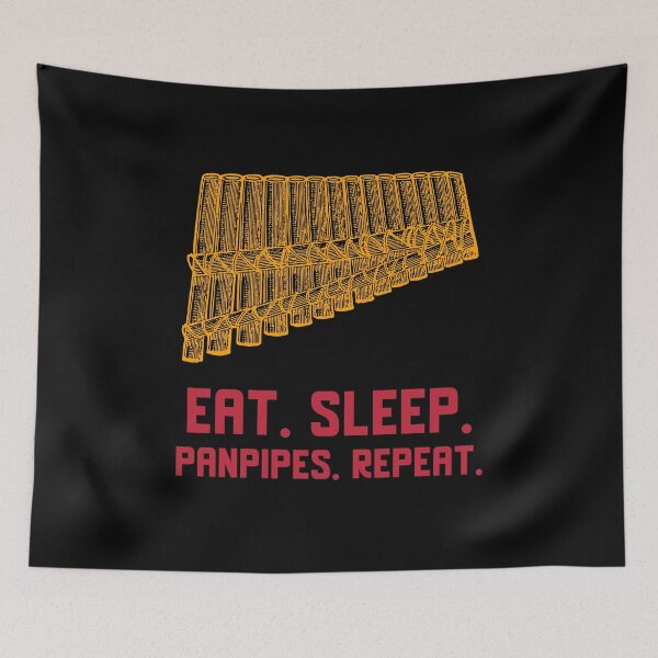Item preview, Eat. Sleep. Panpipes. Repeat - Panflute Musical Instrument designed and sold by Shirtlify.