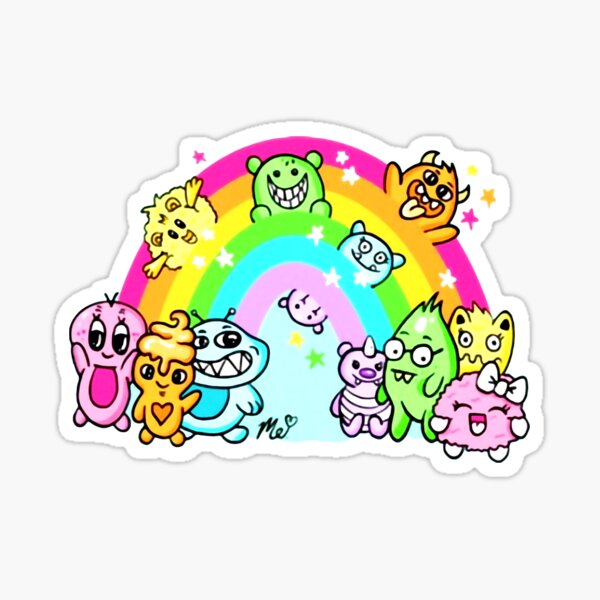 Rainbow of Monsters Sticker