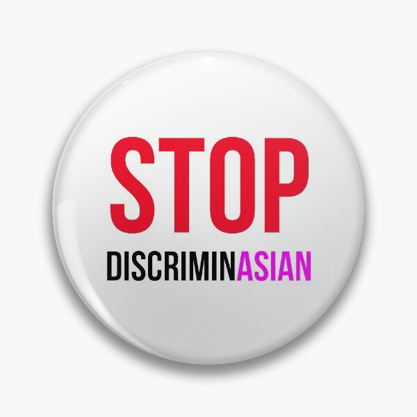 Item preview, Stop Asian Hate No To Discrimination Hate Is A Virus designed and sold by StickerbashCo.