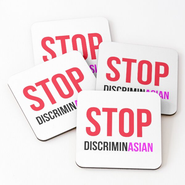 Item preview, Stop Asian Hate No To Discrimination Hate Is A Virus designed and sold by StickerbashCo.
