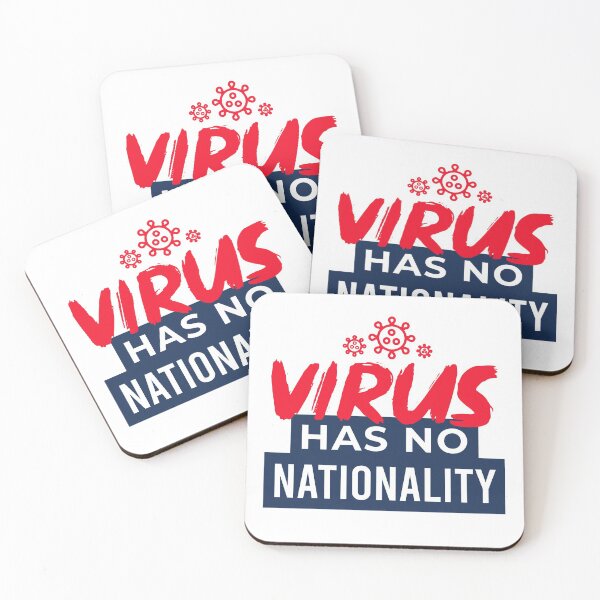 Item preview, Virus Has No Nationality Stop AAPI Hate Protect Asian Lives designed and sold by StickerbashCo.