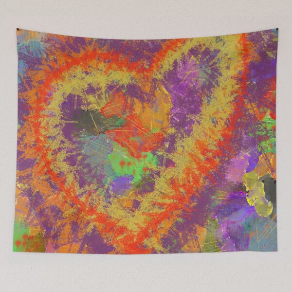 Item preview, Colorful abstract of exploding hearts designed and sold by Jane Domenech.