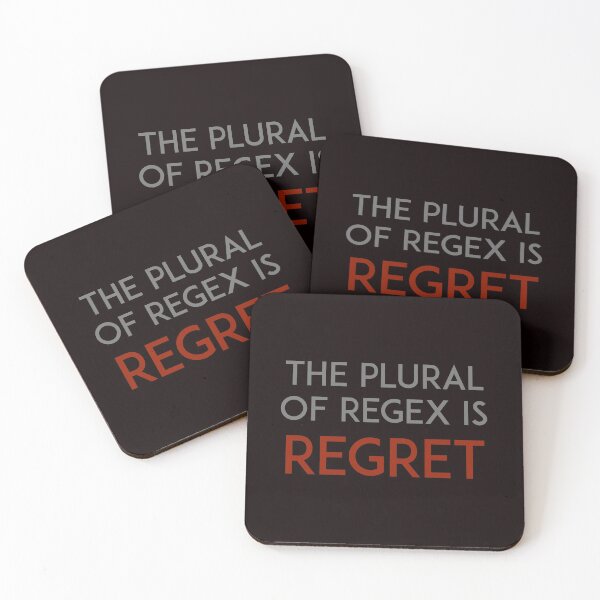 Item preview, The plural of regex is regret designed and sold by unixorn.