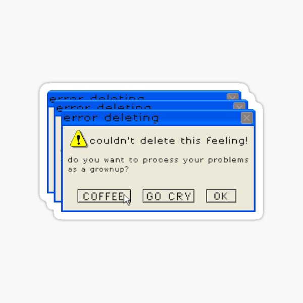 Vista previa del artículo con la obra «Mensaje de error divertido.», diseñado y vendido por BrainChaos.
