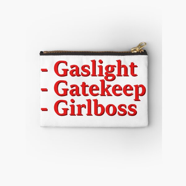 Item preview, Gaslight, Gatekeep, Girlboss designed and sold by Friend of Frogs.