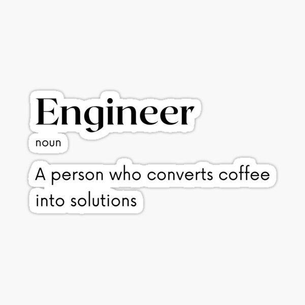 Engineer Definition Sticker