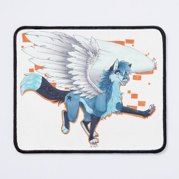 Item preview, Winged Blue Wolf designed and sold by Rabbiata.
