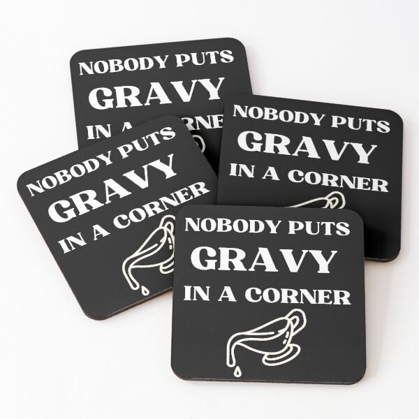 Item preview,   Nobody Puts Gravy in a Corner - funny thanksgivin quotes  designed and sold by Luna  Shirts⭐⭐⭐⭐⭐.
