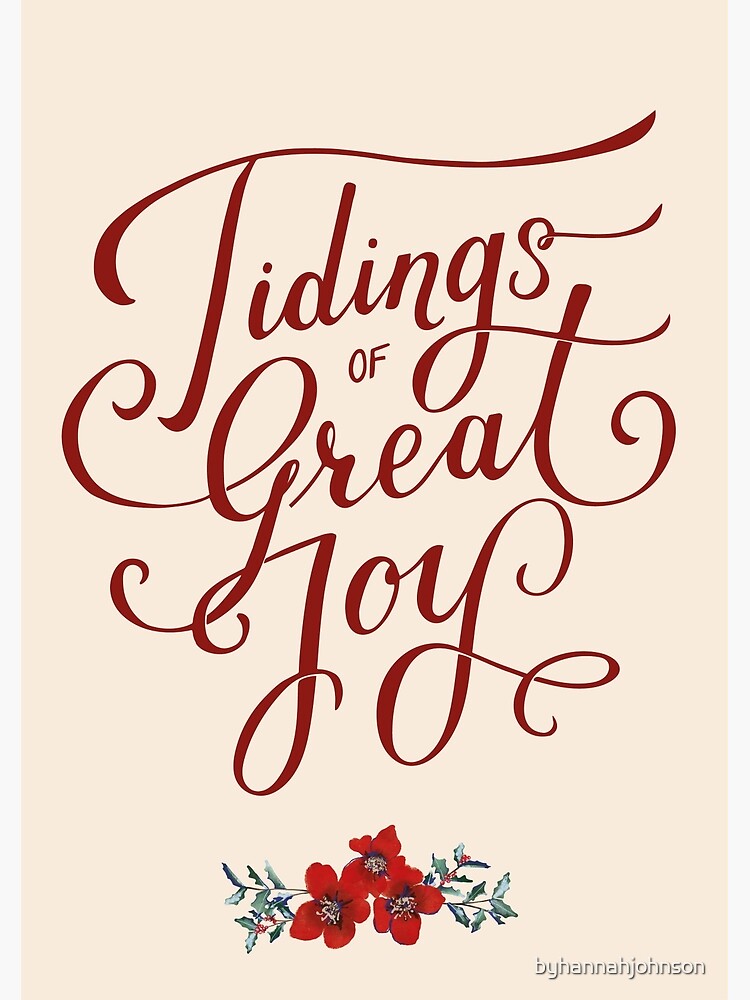 Good Tidings of Great Joy! Christmas Gift Tags