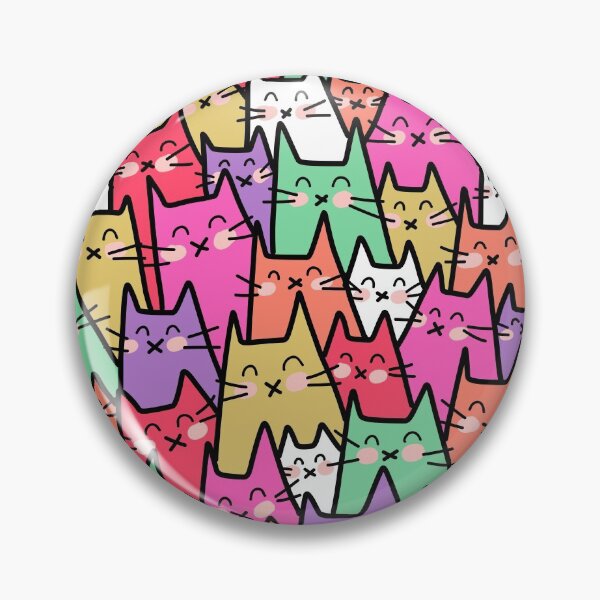 Item preview, Cat Party (Colorful 2) designed and sold by HappyCatPrints.