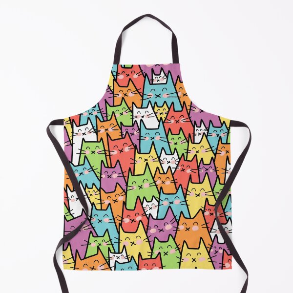 Item preview, Cat Party (Colorful 1) designed and sold by HappyCatPrints.