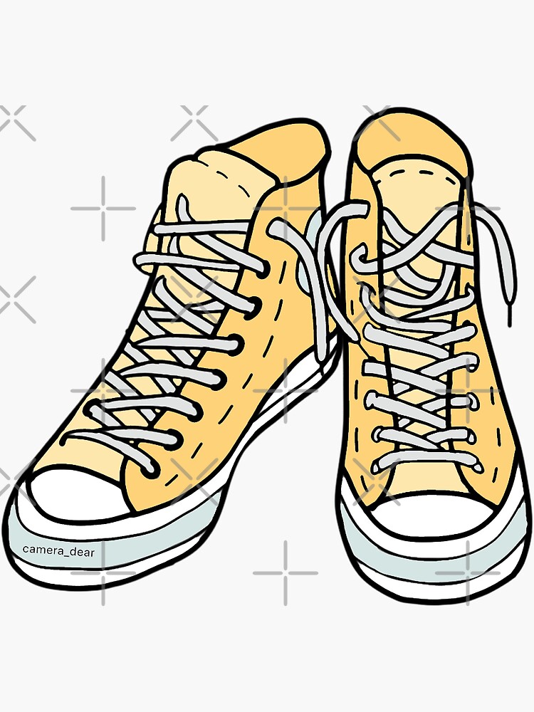 Converse Color Block Sticker for Sale by camera dear Redbubble