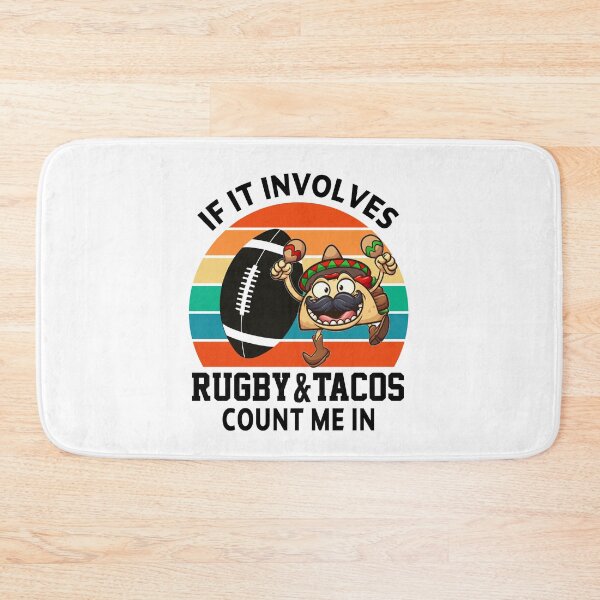 Item preview, american football If It Involves Rugby & Tacos Count Me In gift sarcastic offended saying Birthday Meme Girlfriend boyfriend designed and sold by joygift369.