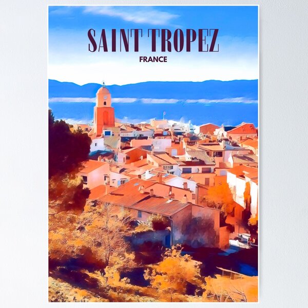 Item preview, Saint Tropez Streets designed and sold by Sofia-Draws.