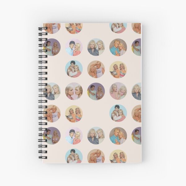 Sweet Valley High Cover Illustration Pattern (Cream) Spiral Notebook