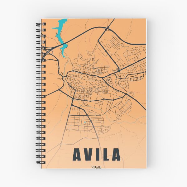 Item preview, Avila map skyline designed and sold by PostersProf1.