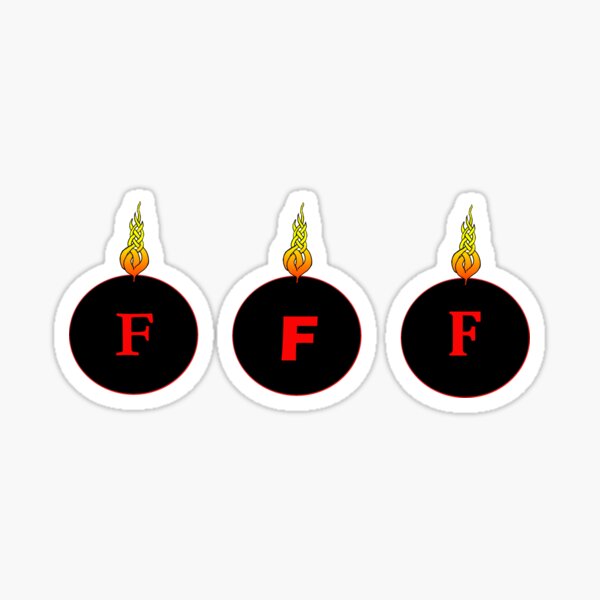 Aperçu de l'œuvre Bombes F avec des flammes de fusées celtiques créée et vendue par ingridthecrafty.