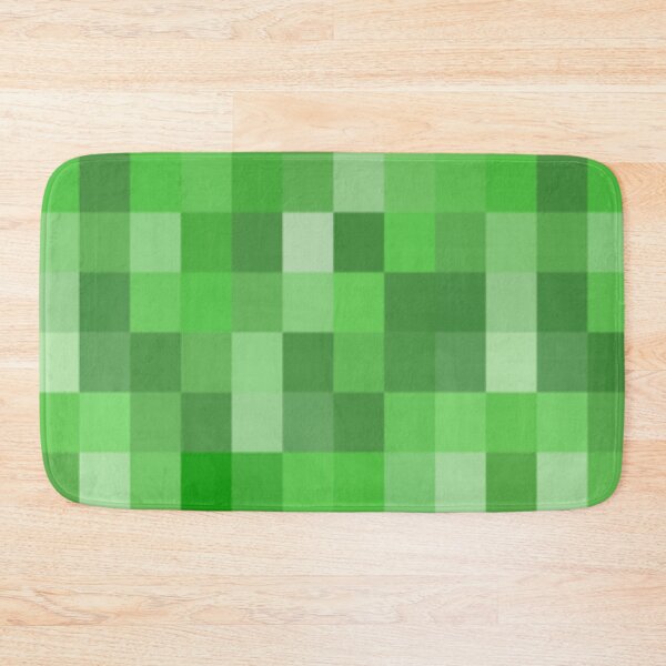 Item preview, Green Pixel Square Pattern Green -  8-bit Graphic Gamer blocky designed and sold by WearWolfDesigns.