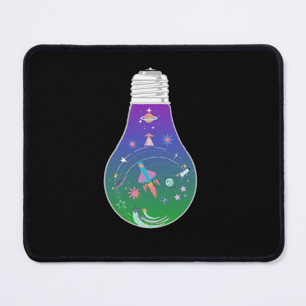 Item preview, Galaxy space rocket planet light bulb - Kawaii designed and sold by LukjanovArt.