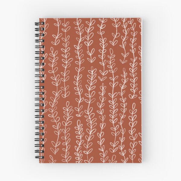 Item preview, Creeping leaves on cinnamon orange designed and sold by Ninaeva.