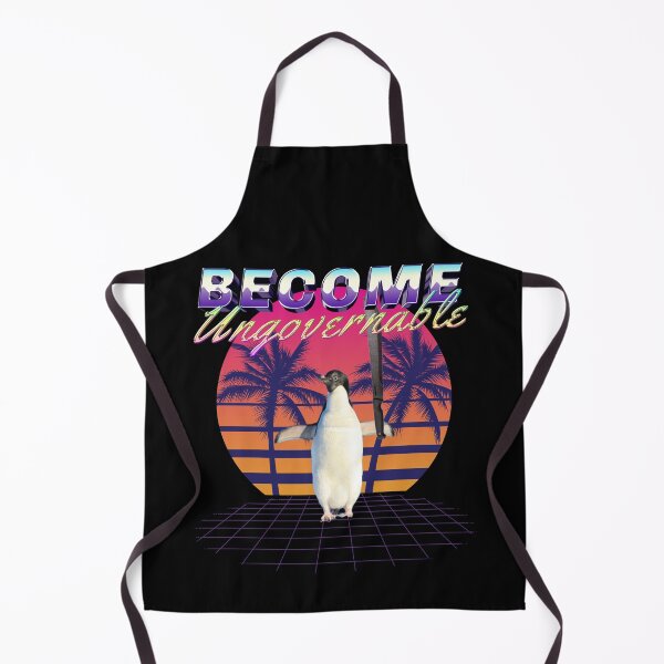 Artikelvorschau, Werde unregierbarer Vaporwave-Machete-Pinguin entworfen und verkauft von ROBO MEGA.
