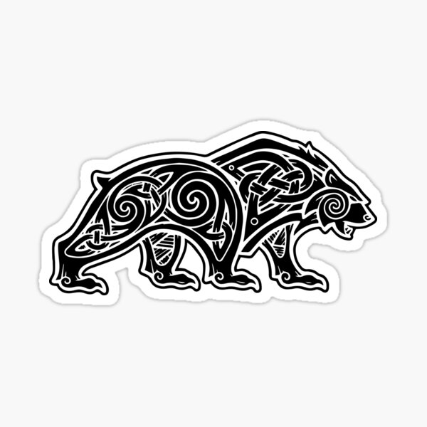 Grizzly Bear Celtic Style Sketch Tattoo Stock Vector Royalty Free  1907988391  Shutterstock