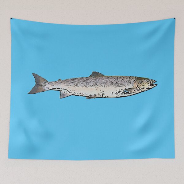 Item preview, Atlantic Salmon Black Alternate Design  designed and sold by designsasstultd.