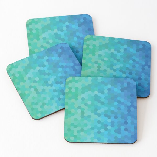 Item preview, Hexagon Grid - Caribbean Sea designed and sold by KevinHedet.