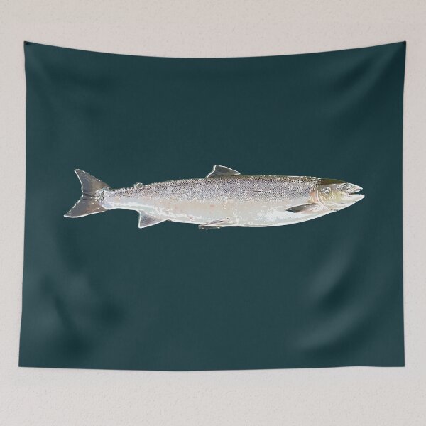 Item preview, Atlantic Salmon White Alternate Design  designed and sold by designsasstultd.