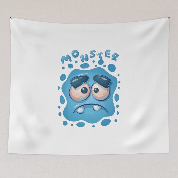 Item preview, Cute sad monster t-shirt and poster designed and sold by ougraz24.