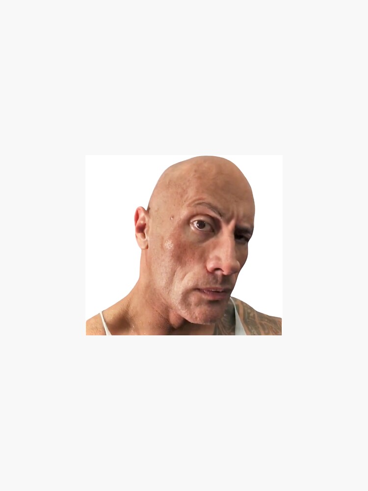 Dwayne The Rock Johnson Eyebrow Raise Magnet for Sale by Shrek46