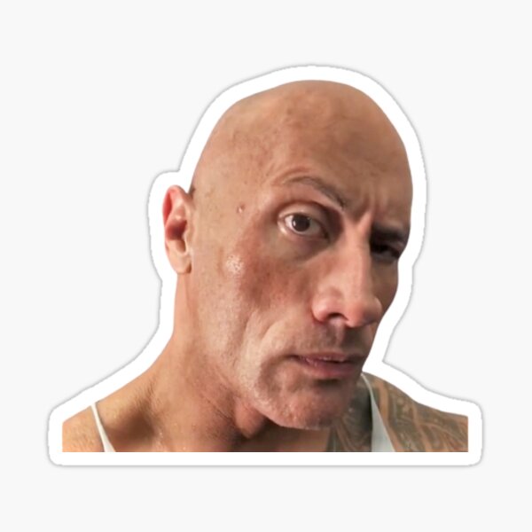 Dwayne 'The Rock' Johnson (Frown) Flat Card Face