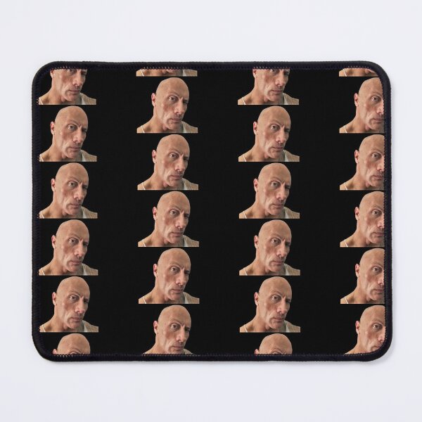 Dwayne The Rock Johnson eyebrow raise meme Mouse Pads sold by Barefoot  Praise, SKU 24433061