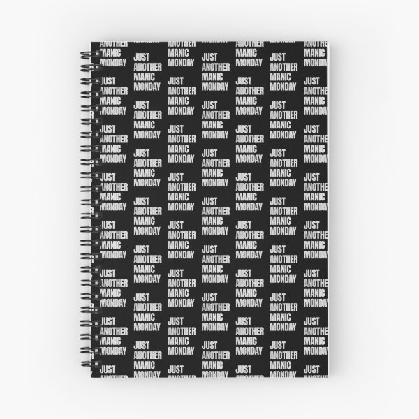 Item preview, Just another manic monday wall art in black designed and sold by TeabreakType.